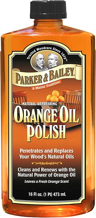 Parker & Bailey Orange Oil Polish, Natural Orange Scented Furniture Cleaner & Wood Table Cleaner,... | Amazon (US)