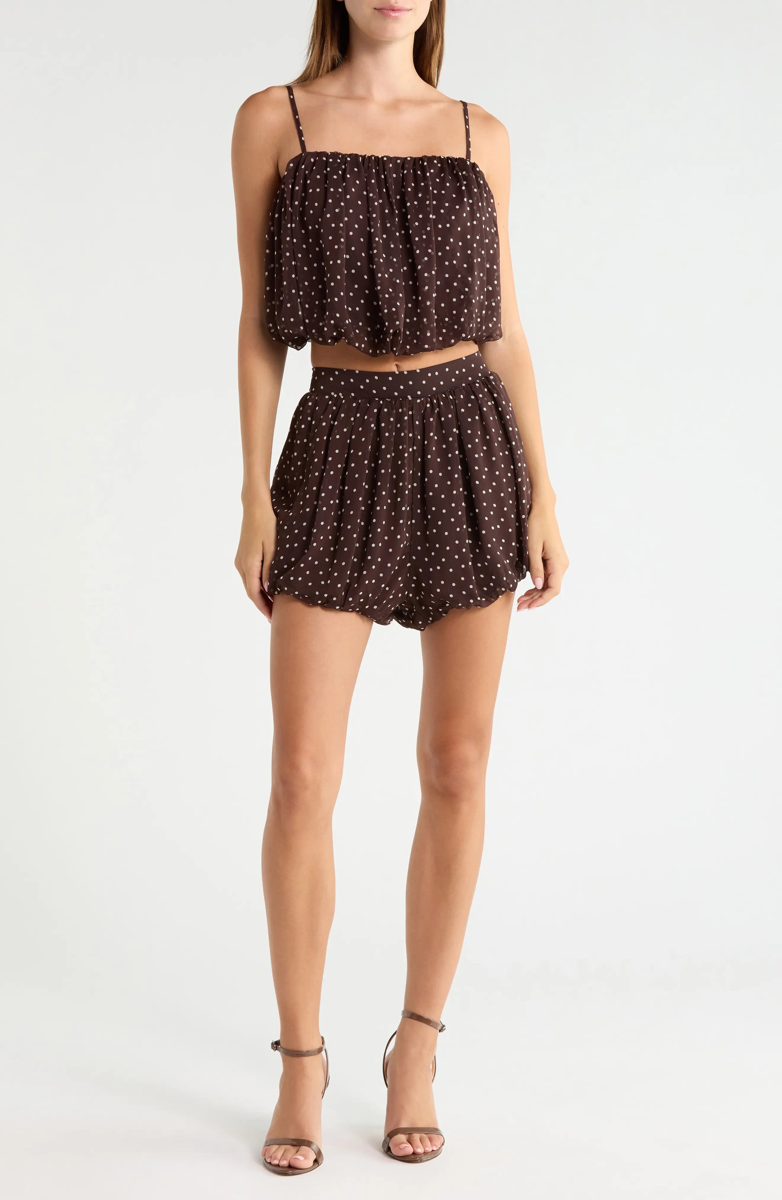 KITTENISH Polka Dot Bubble Shorts (Women) | Nordstrom | Nordstrom