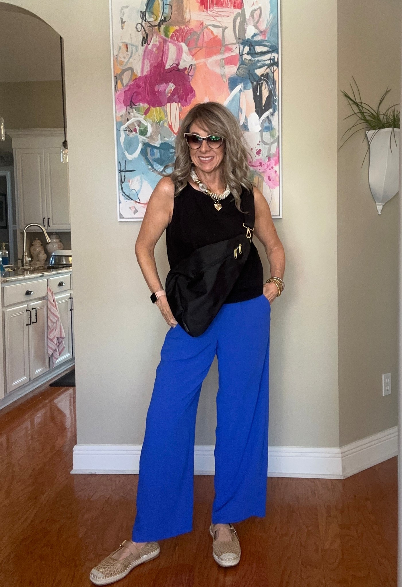 Travel outfit, I like to be comfortable but also put together. The pants are part of a 2 piece set. The sling bag is a great size! 


#LTKTravel #LTKOver40