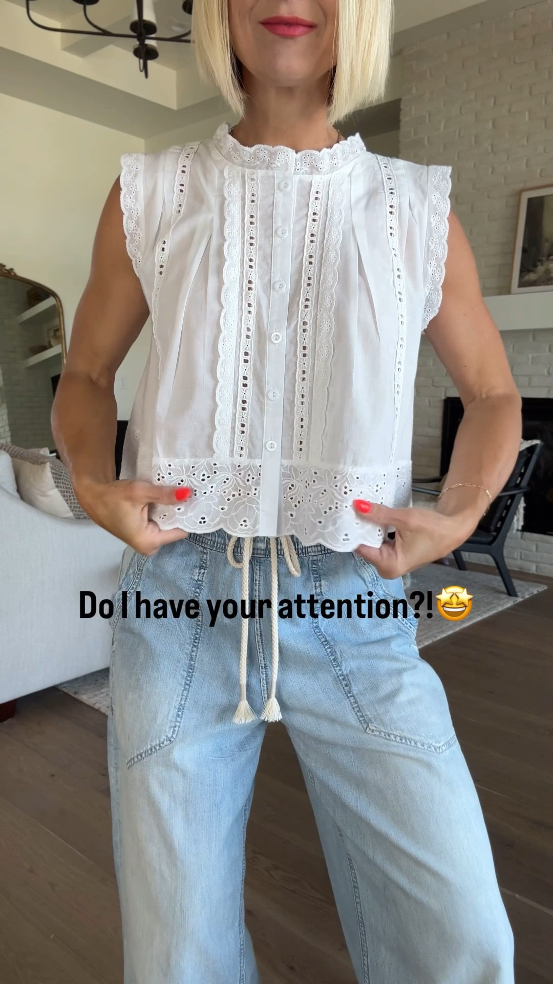 Truly, one of the most beautiful tops I’ve ever found on Amazon!
The fabric quality, embroidery detail & overall fit are really good. It’s around $22 (including shipping) unfortunately not prime, so be sure and order asap to allow for time. Mine did arrive about a week sooner than the original delivery dates!👍
Fits tts, I’m wearing a medium 
LOVE these pull-on pants, too. They fit big, so I sized down to a small 
I’ve been back and forth on these mesh shoes, and the ankle strap style on this pair is what I love. Feels more chic to me than the Maryjane style
So comfortable and the neutral goes with so many outfits 

#LTKStyleTip #LTKFindsUnder50 #LTKSeasonal