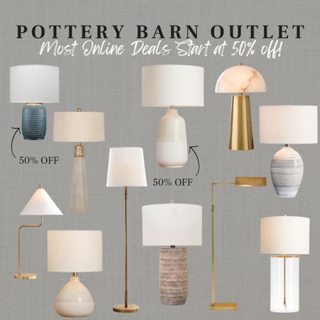 CLICK FIRST PHOTO TO VIEW FULL POTTERY BARN ONLINE OUTLET!
Open box table and floor lamps! 

#LTKstyletip #LTKsalealert #LTKhome