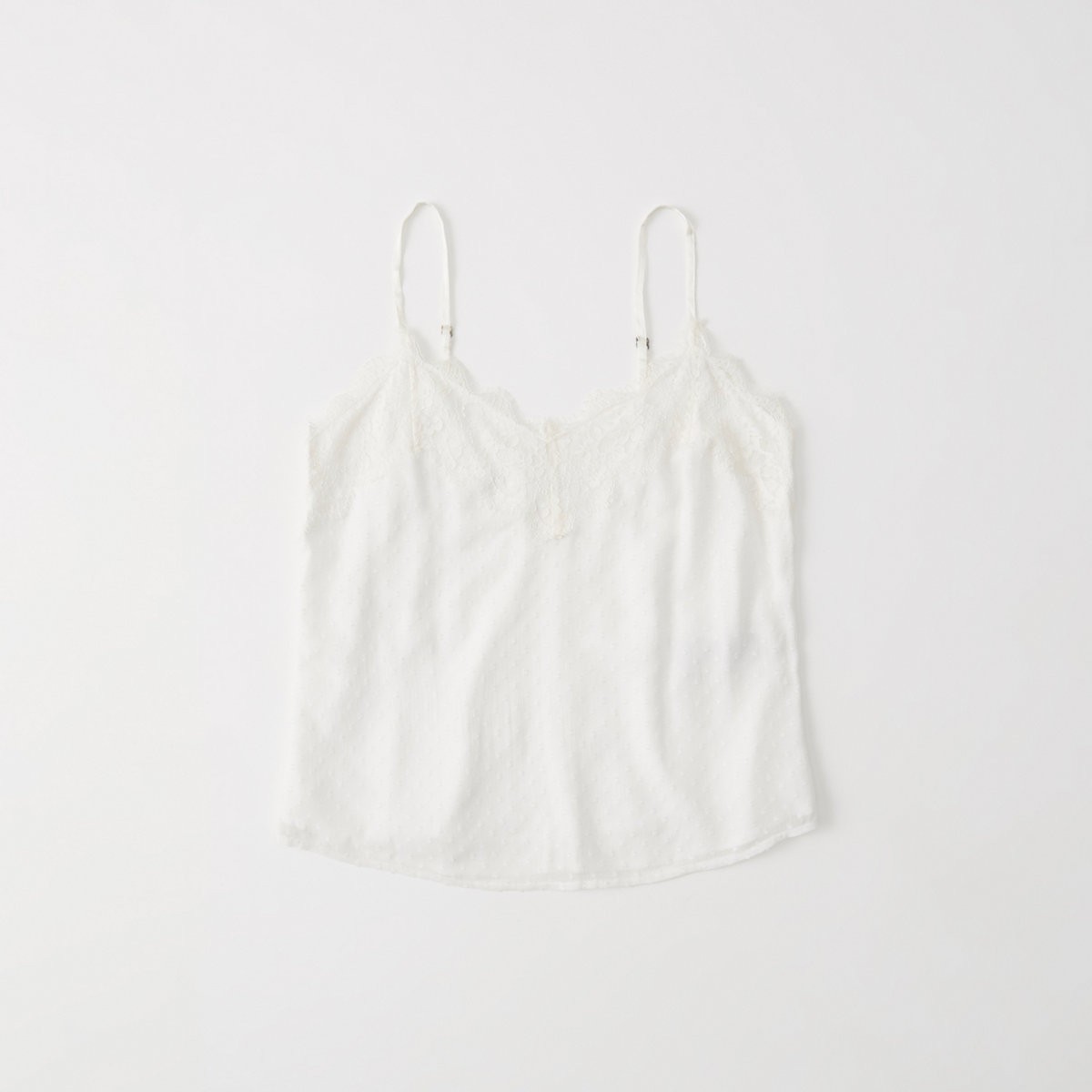 Lace-Trim Clipdot Cami | Abercrombie & Fitch US & UK
