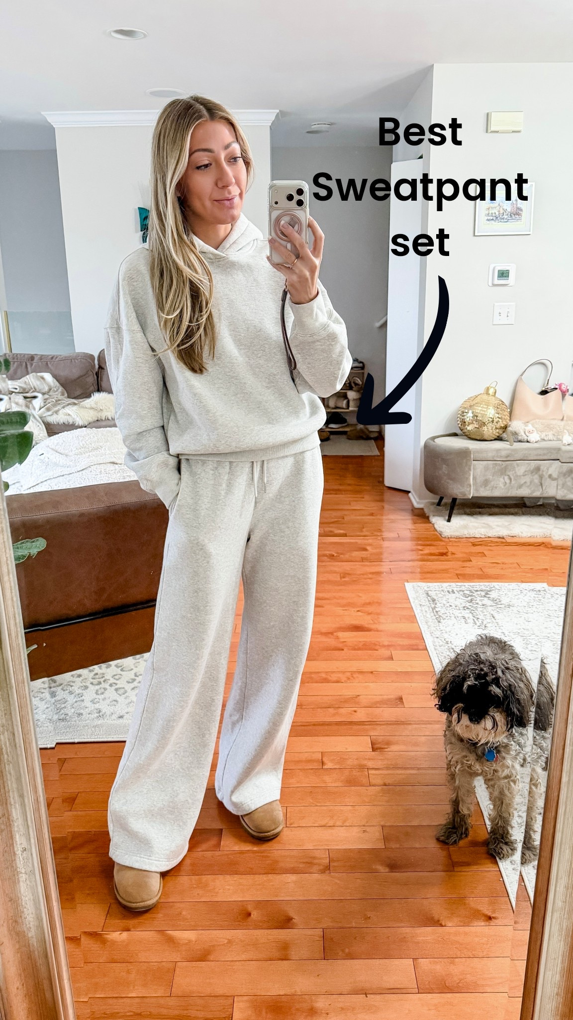 Best quality sweatpants set I own! True to size for both top and bottom. Bottoms you can size down if you want them more fitted.