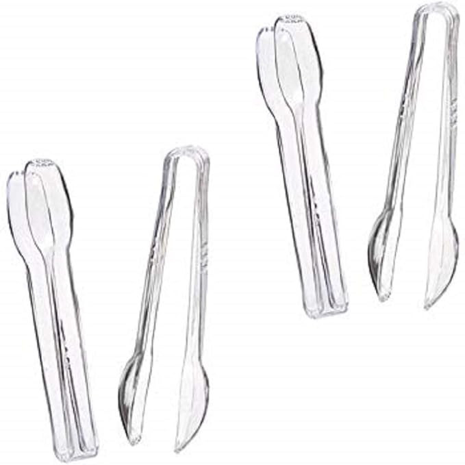 Clear Plastic Tongs, 6 1/2", 4 Pack | Amazon (US)