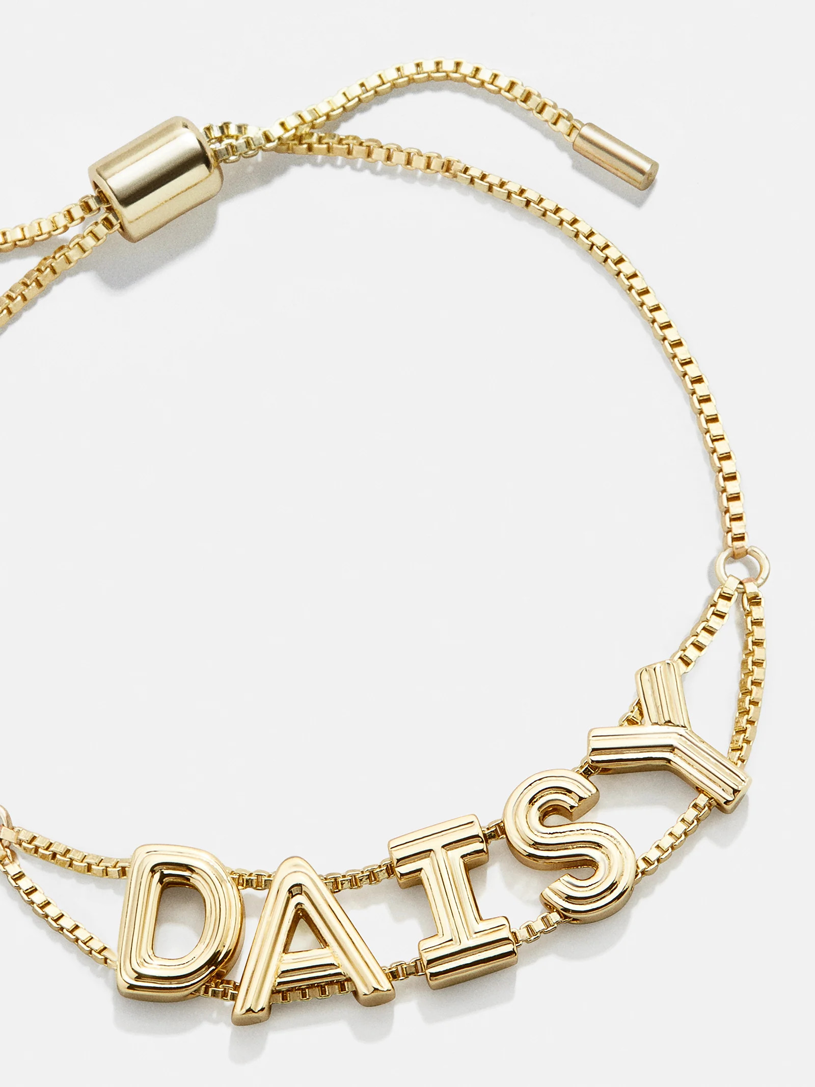 Custom Slider Bracelet - Etched Gold | BaubleBar (US)