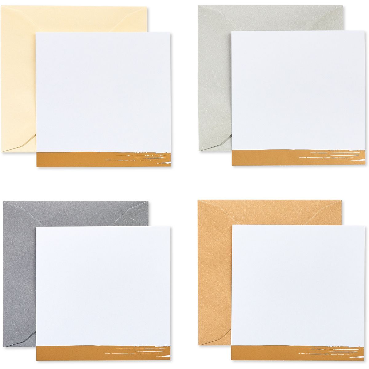 12ct Blank Mini Note Cards Neutral Colors | Target