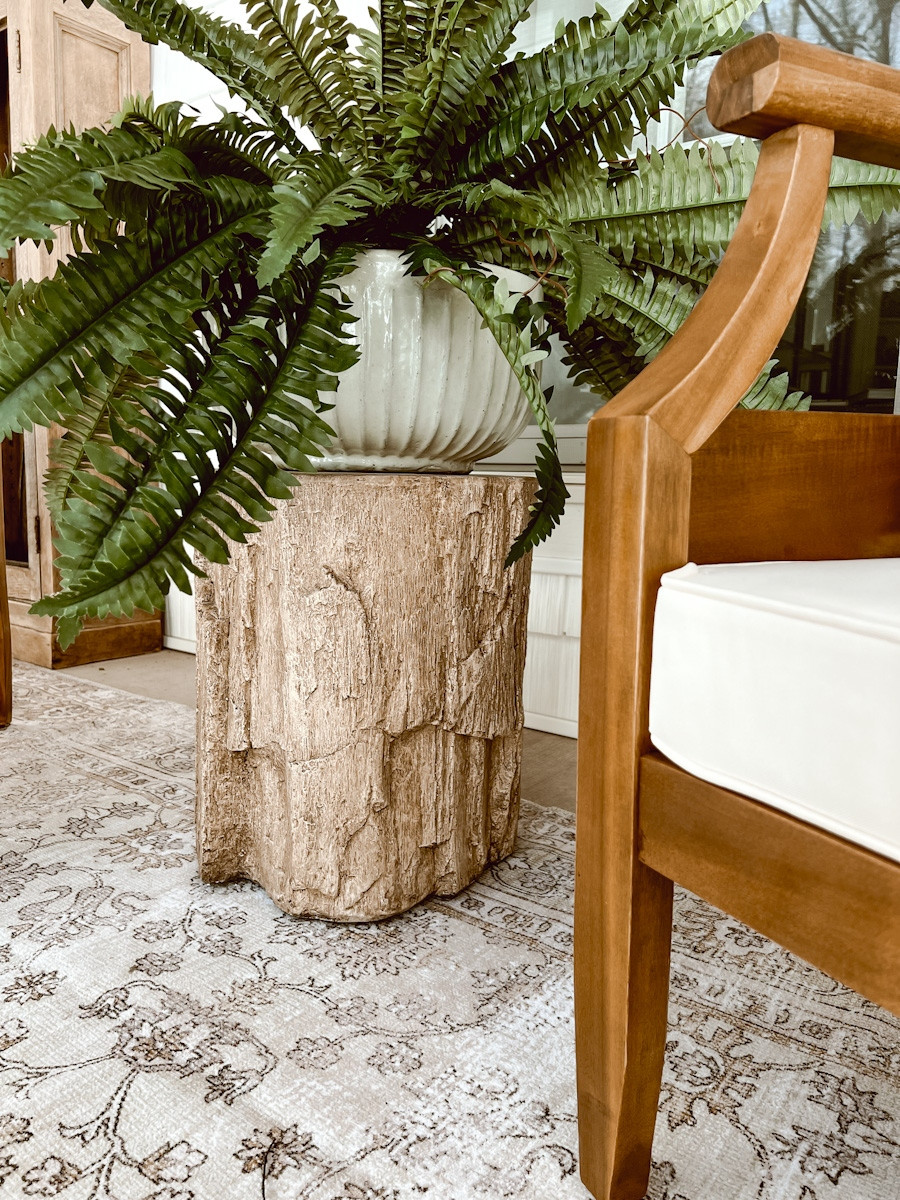 Our wood grain side table is currently on sale at @Kohl's. We have had this for a handful of years now and it has held up perfectly to the outdoor elements.  

 #LTKSeasonal #LTKHome #LTKSaleAlert