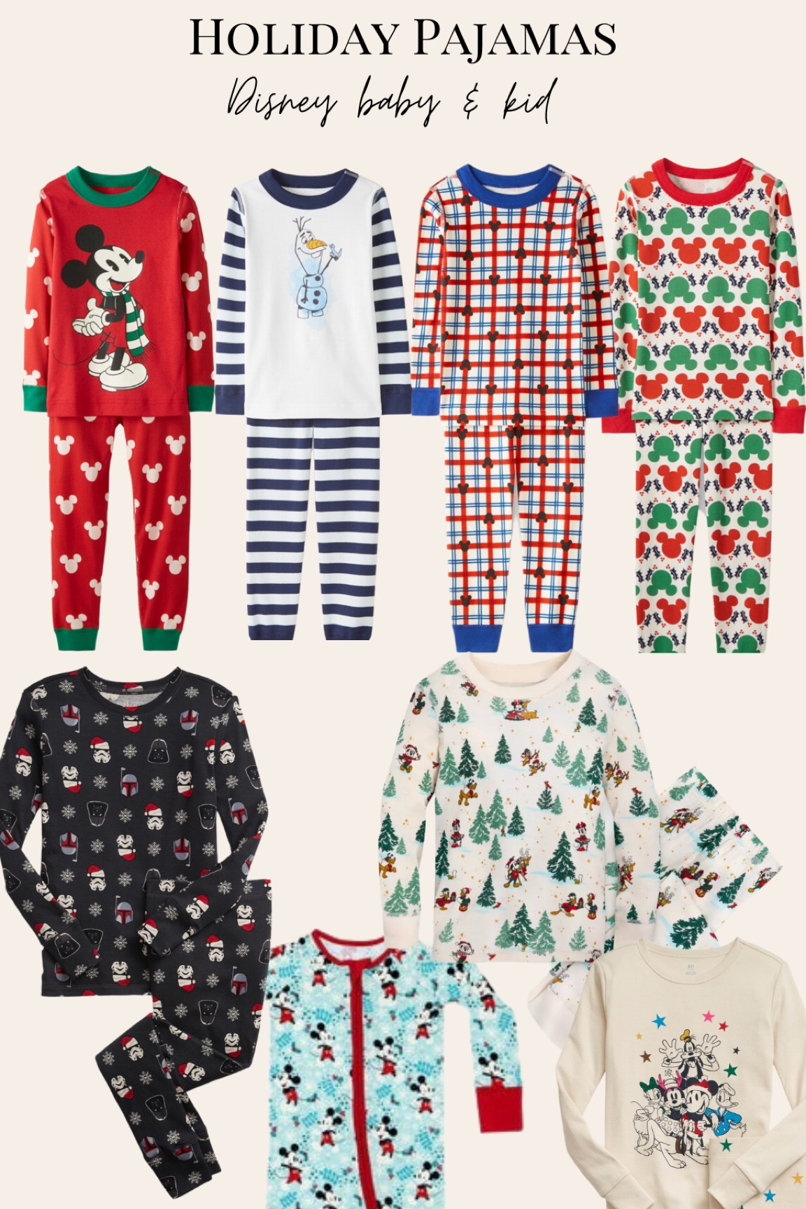Disney Christmas Holiday Pajamas! These are the brands we consistently purchase pajamas from. Great quality and last in the wash. 

Disney Christmas PJs

#LTKSeasonal #LTKHoliday #LTKbaby