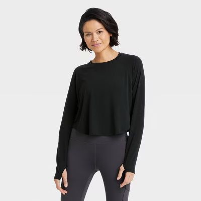 Women's Long Sleeve Crop Top - All in Motion™ | Target