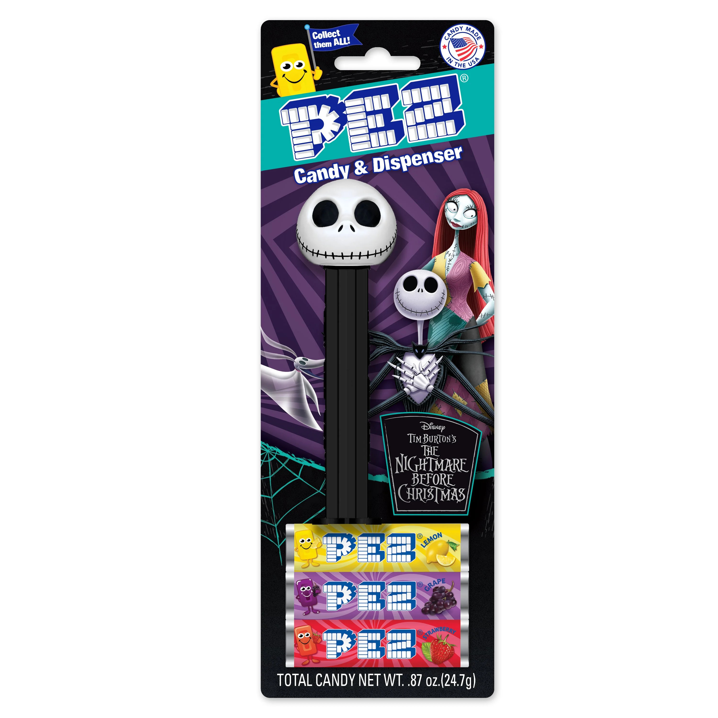 PEZ The Nightmare before Christmas, Halloween Jack PEZ Candy Dispenser, 1 Dispenser Plus 3 Rolls ... | Walmart (US)
