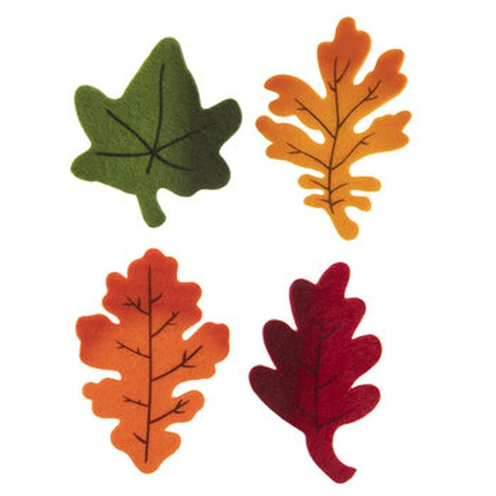 Fall Leaves Felt Stickers for Crafts Autumn Fall Decor - 16 Pieces, Multicolor (5312731) | Amazon (US)