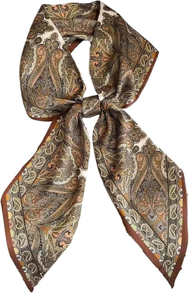 Fashion Scarf for Women - 58" Long Skinny Scarf Lightweight, Luxurious Silk Feeling for Neck, Hai... | Amazon (US)