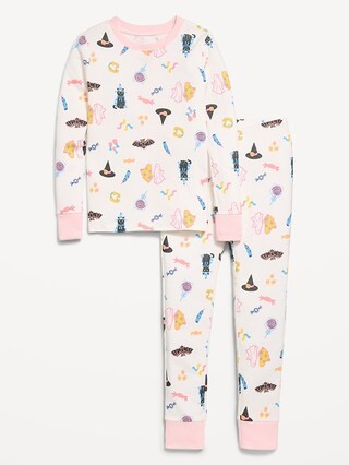 Printed Snug-Fit Graphic Pajama Set for Girls | Old Navy (US)
