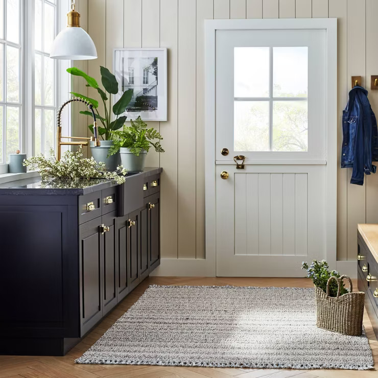 Bayside Indoor/Outdoor Rug Heathered Gray - Threshold™ designed with Studio McGee | Target