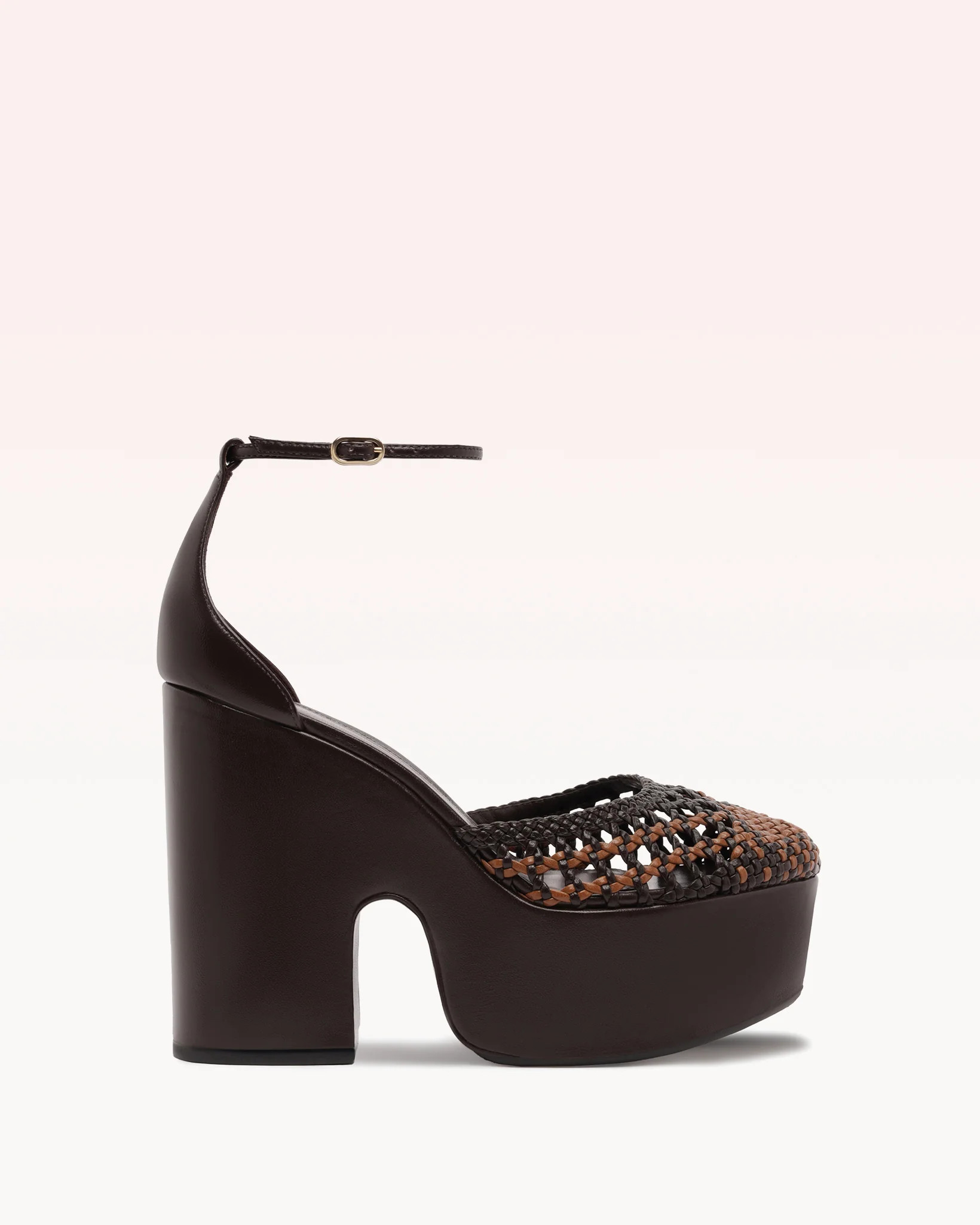 Thalita 125mm Brown Platform Pump | Alexandre Birman | Alexandre Birman (US)