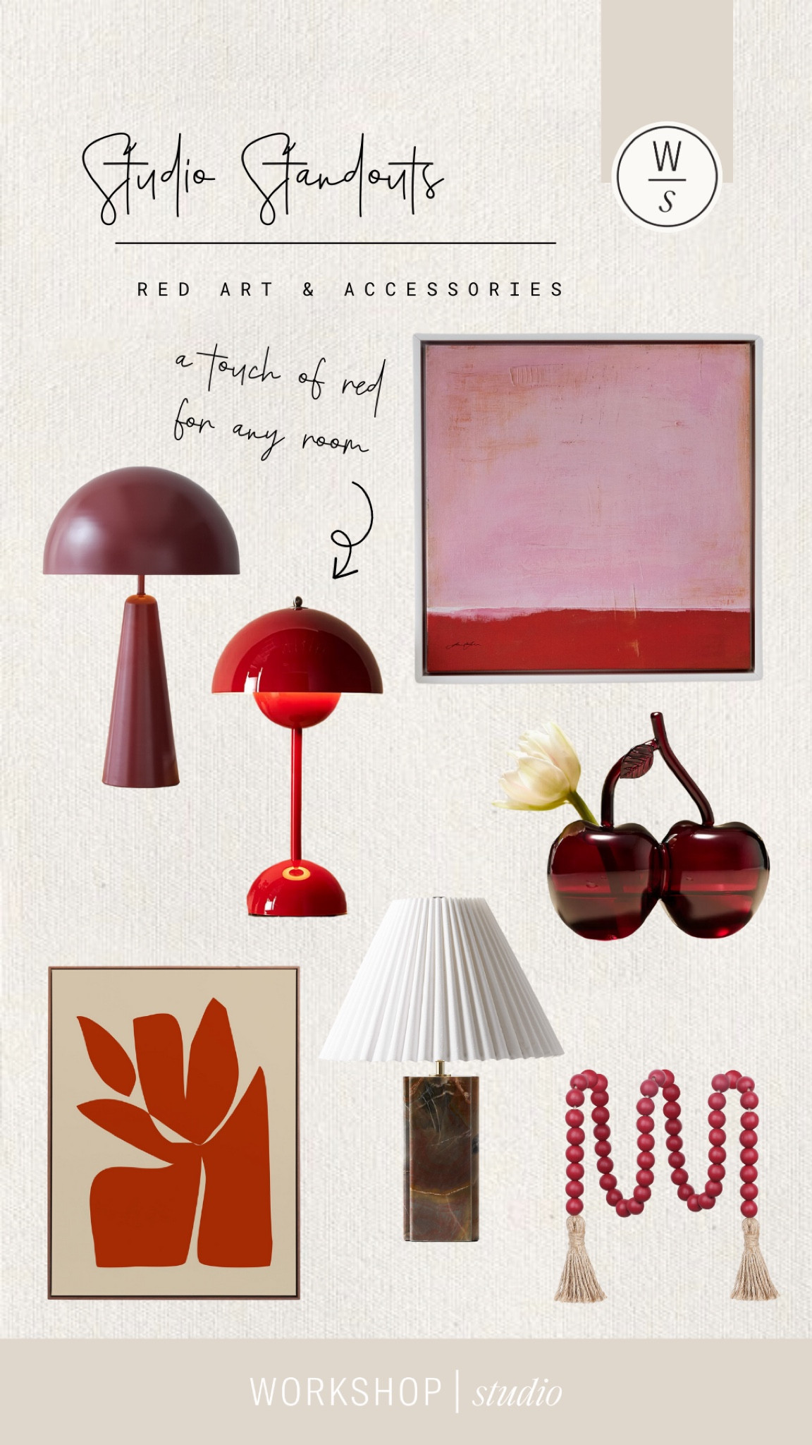 Unexpected red ❤️ The unexpected red theory claims a dash of crimson is the secret to a chic living space 

#LTKHome