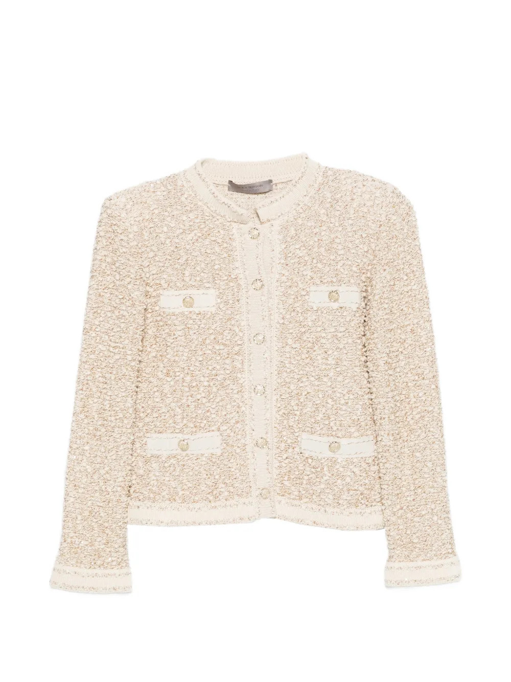 D.Exterior bouclé button-up jacket - Neutrals | Farfetch Global
