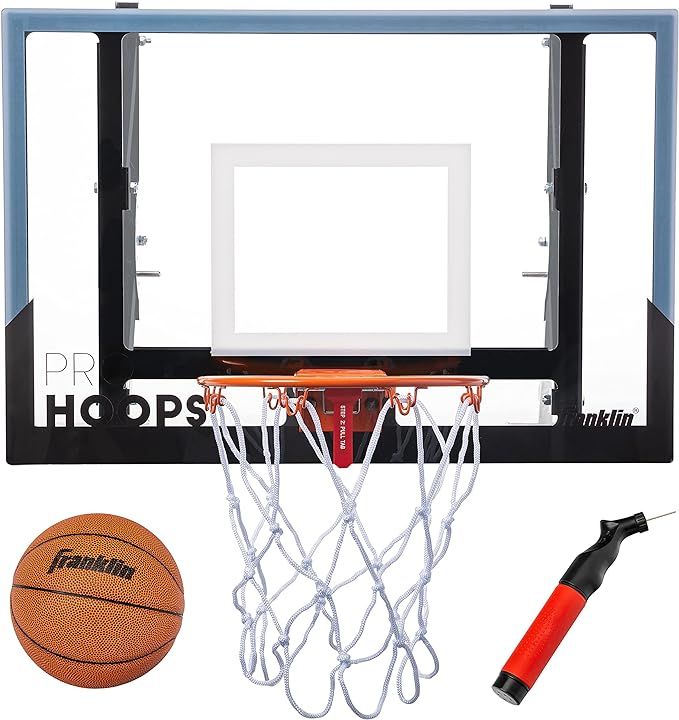 Franklin Sports Wall Mounted Basketball Hoop – Fully Adjustable – Shatter Resistant – Acces... | Amazon (US)