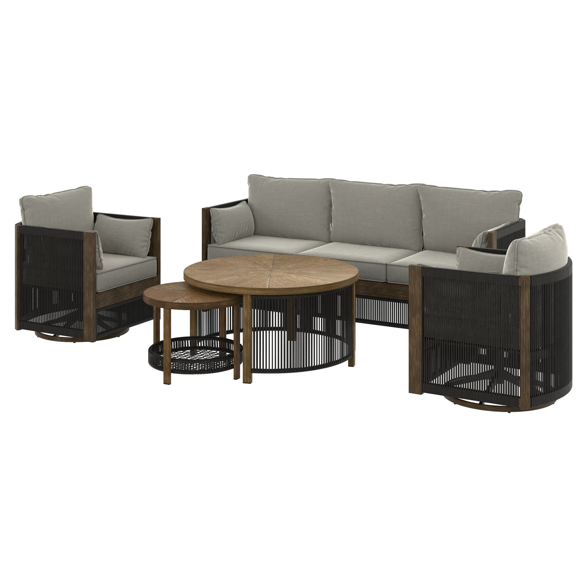 Better Homes & Gardens Laval 5-Piece Steel Outdoor Conversation Set with Cushions & Patio Cover, ... | Walmart (CA)