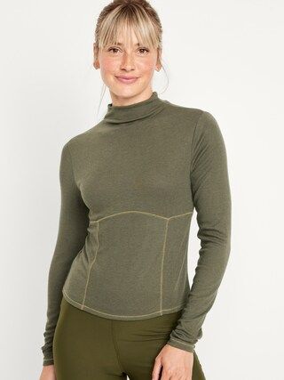 UltraLite Mock-Neck Rib-Knit Top for Women | Old Navy (US)