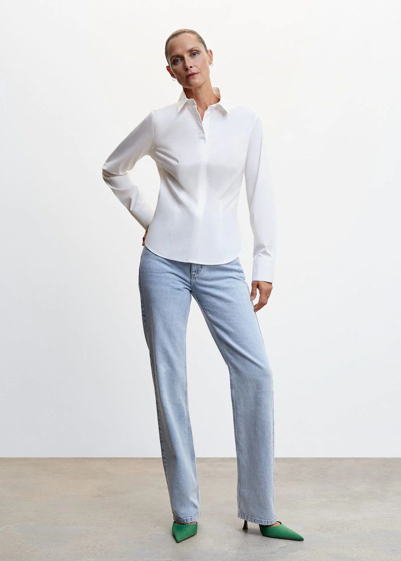 Search: White collar shirt (73) | Mango USA | MANGO (US)