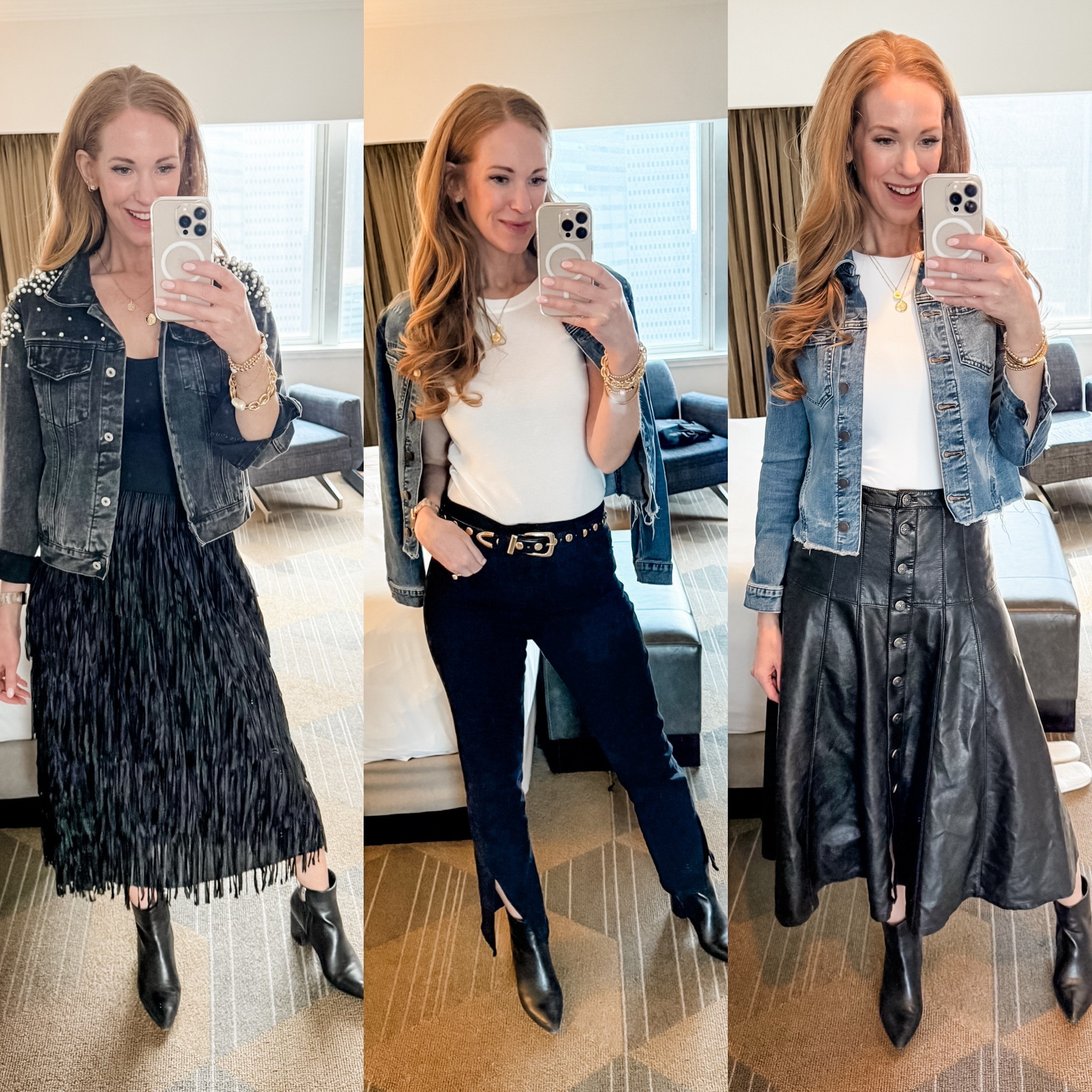 There was definitely a trend with my looks last week! Dallas called for denim, black, leather, and fun! 


#LTKSeasonal #LTKStyleTip #LTKTravel