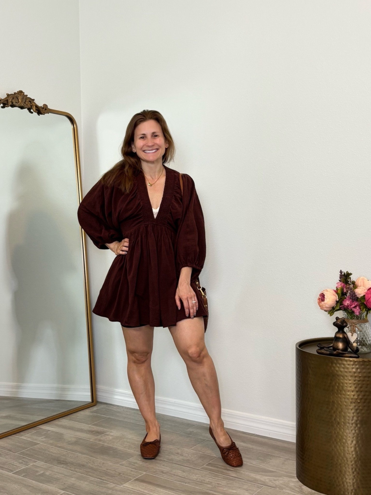 Love this mini dress; comes in several different colors, ready for spring and summer ￼

#LTKPetite #LTKootd