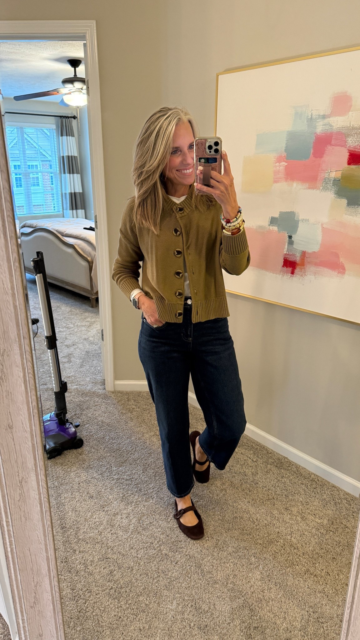 Ootd 
xXS sweater and I had to size up to an 8 in the jeans 

#LTKOver40 #LTKSaleAlert #LTKFindsUnder100