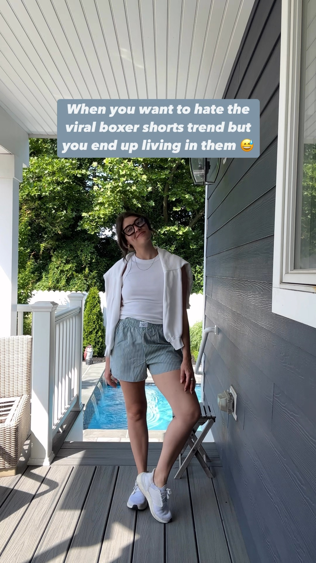 Really hate to admit that I’m OBSESSED with the boxer shorts trend and have been LIVING in this pair from Amazon😅 sooo comfy, versatile & only $24!

Wearing a size small!

Amazon finds, Amazon style, Amazon outfits, casual outfit, summer outfit, loungewear, casual summer outfit, petite outfit, boxer shorts for women, Amazon boxer shorts 



#LTKSeasonal #LTKFindsUnder100 #LTKVideo