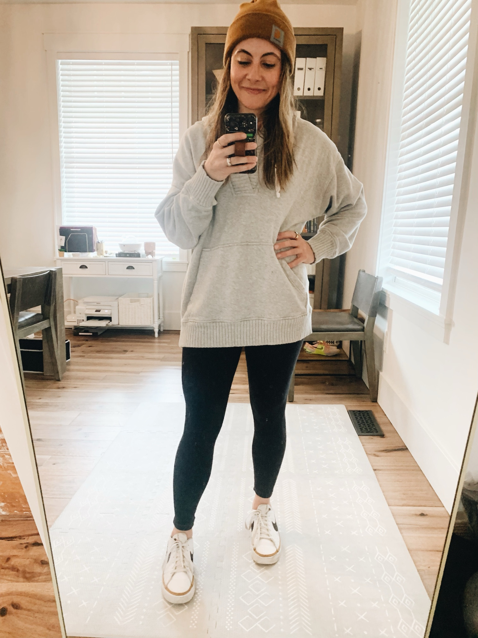 This look brought you by cozy Friday vibes with teens that want you to take them on a Target run.. so you throw a beanie on your wet hair. ✌🏼 

#LTKstyletip