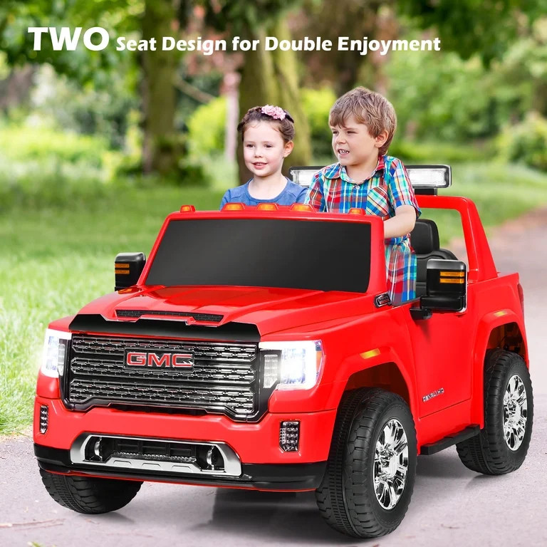 Topbuy Red 12 V GMC Sierra Denali Powered Ride-On - Walmart.com | Walmart (US)