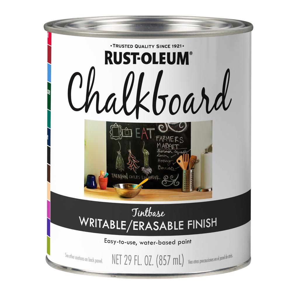 Rust-Oleum Specialty 29 oz. Tintable Chalkboard Paint-342596 - The Home Depot | The Home Depot