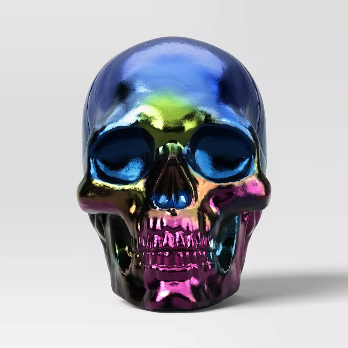 Plastic Electroplating Slick Finish Skull-Oil Figurine - Hyde and EEK! Boutique™ | Target