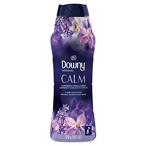 Downy Infusions in-wash Scent Booster Beads, Calm, Lavender & Vanilla Bean, 26.5 Ounce | Amazon (US)