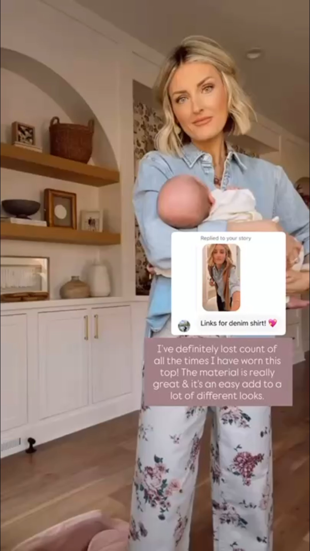 This denim top is such a great closet staple for every season! I’ve loved styling it for spring! Wearing M in the top & size 4 in the jeans. 

Loverly Grey, Target find, Target fashion, spring fashion, spring outfit ideas, denim top, denim shirt, floral pants, floral jeans, floral denim 

#LTKmomlife #LTKootd #LTKSeasonal