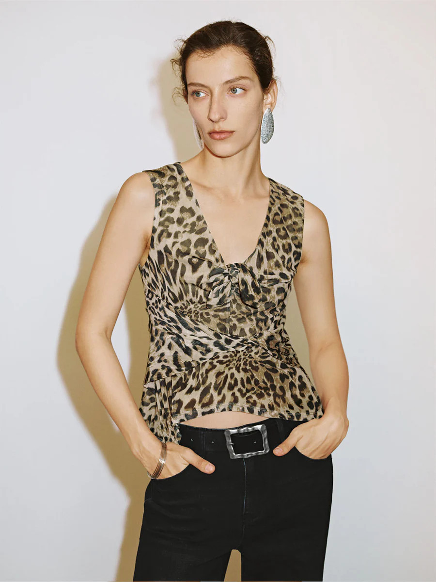 Leopard Printed Tank Tops | Urban Revivo