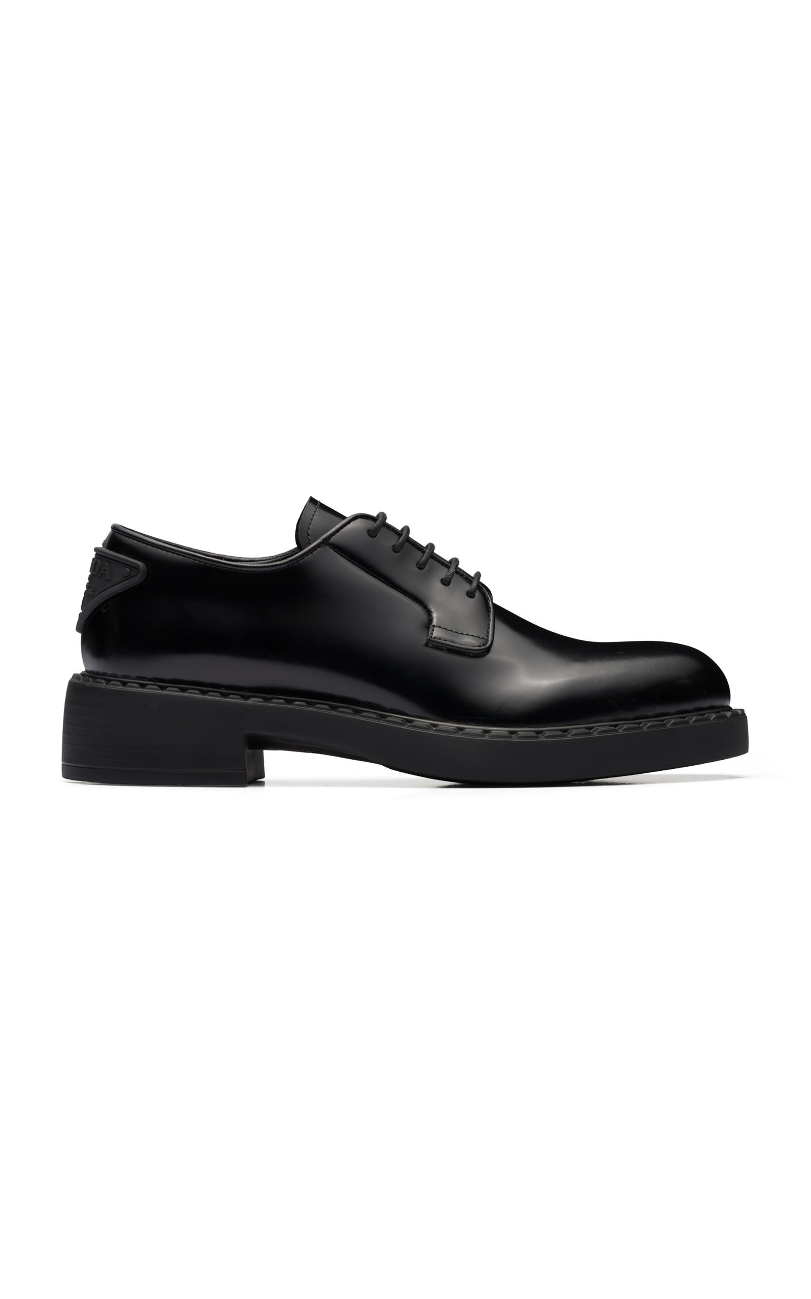 Prada Logo-Detailed Leather Oxford Loafers - Moda Operandi | Moda Operandi (Global)