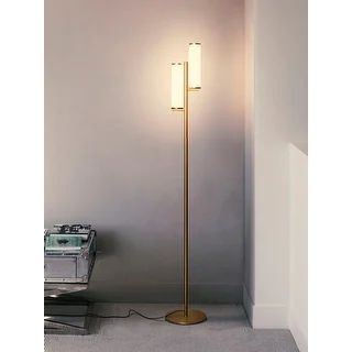 Brightech Gemini LED Floor Lamp - Brass. | Bed Bath & Beyond