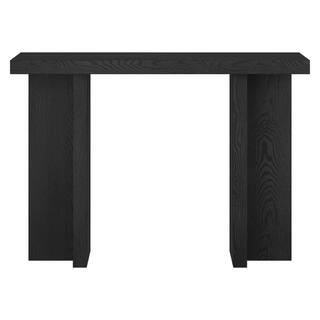 Meyer&Cross Dimitra 42 in. Black Grain Rectangle MDF Top Console Table AT2075 - The Home Depot | The Home Depot