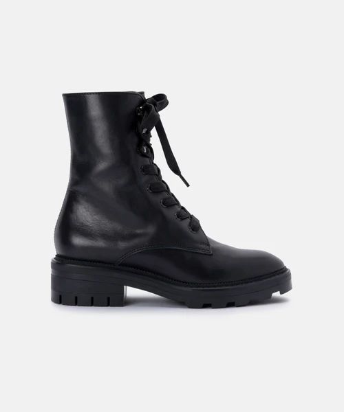 LOTTIE BOOTS IN BLACK LEATHER | DolceVita.com