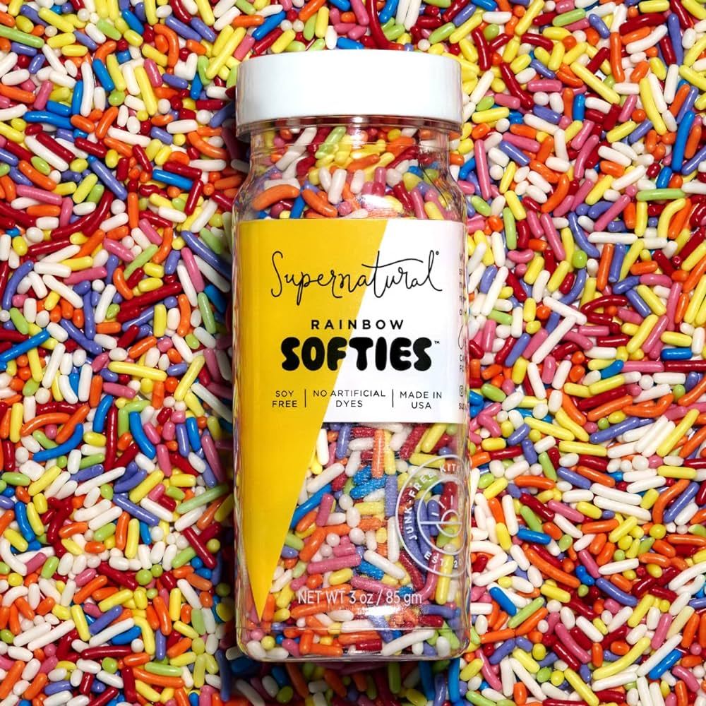Rainbow Softies Natural Sprinkles by Supernatural, Made in USA, No Artificial Dyes, Soy Free, Glu... | Amazon (US)