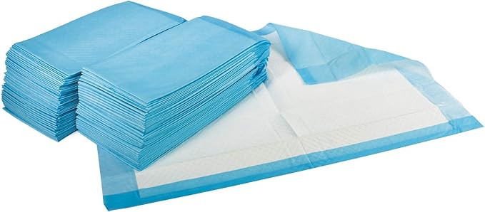 Medpride Disposable Underpads 17'' x 24'' (100-Count) Incontinence Pads, Bed Covers, Puppy Traini... | Amazon (US)