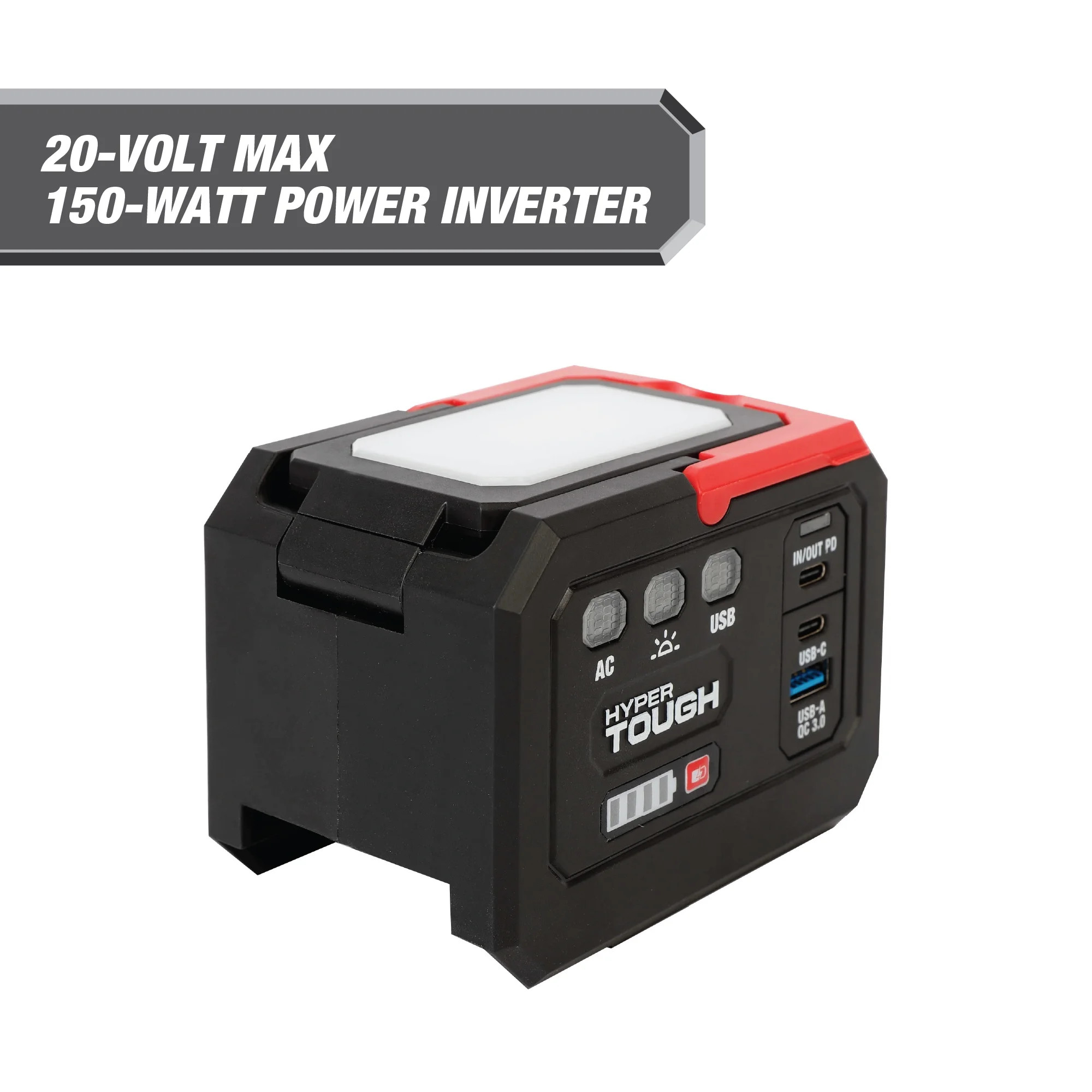 Hyper Tough 20V Power Inverter 150-Watt, 3-USB Ports, New | Walmart (US)