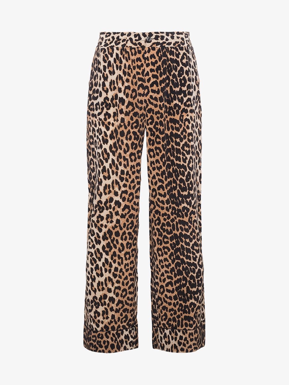 Ganni leopard print trousers | Browns Fashion