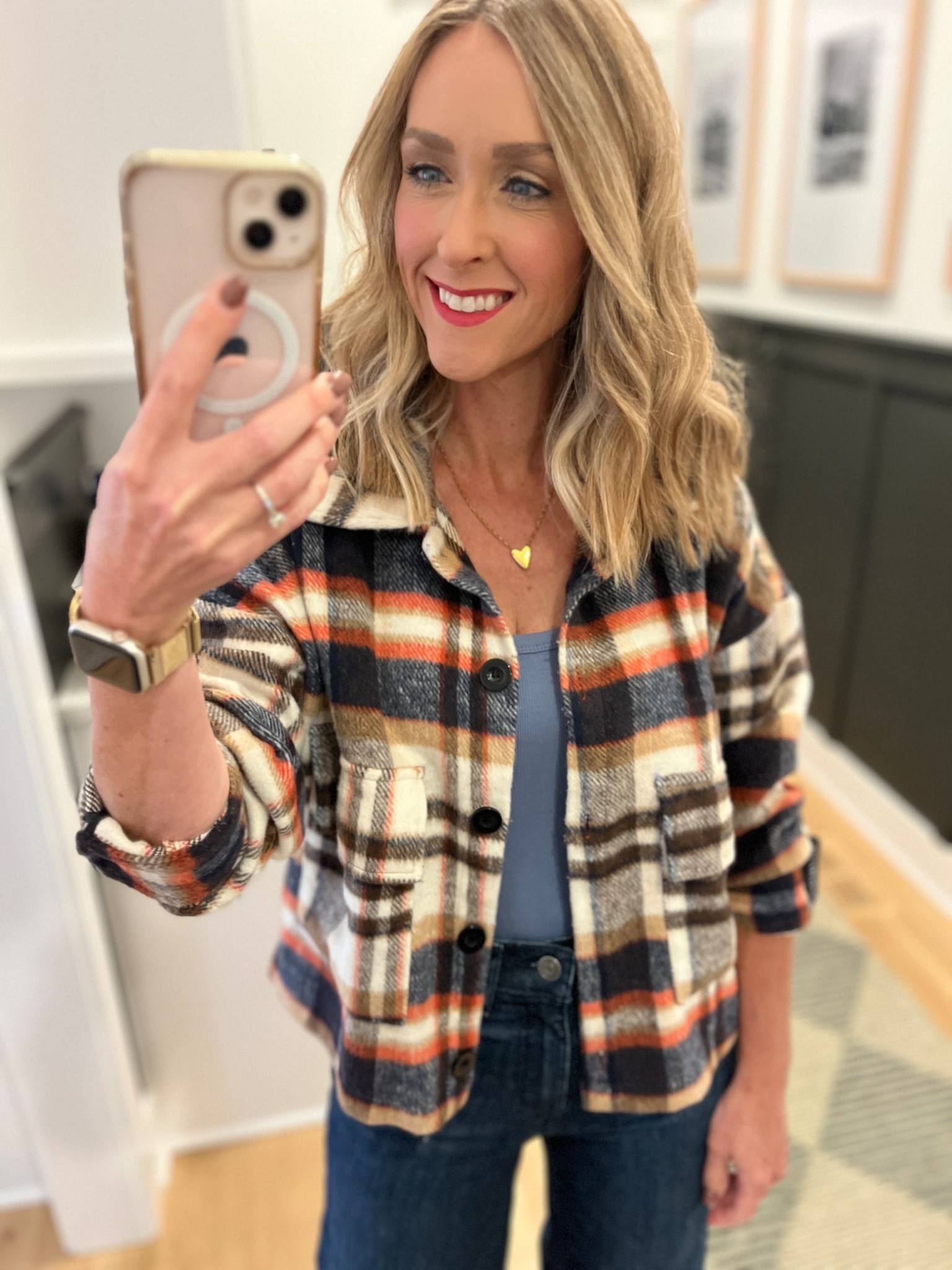 Flannel cropped jacket wearing a small 

#LTKFindsUnder50 #LTKSeasonal #LTKOver40