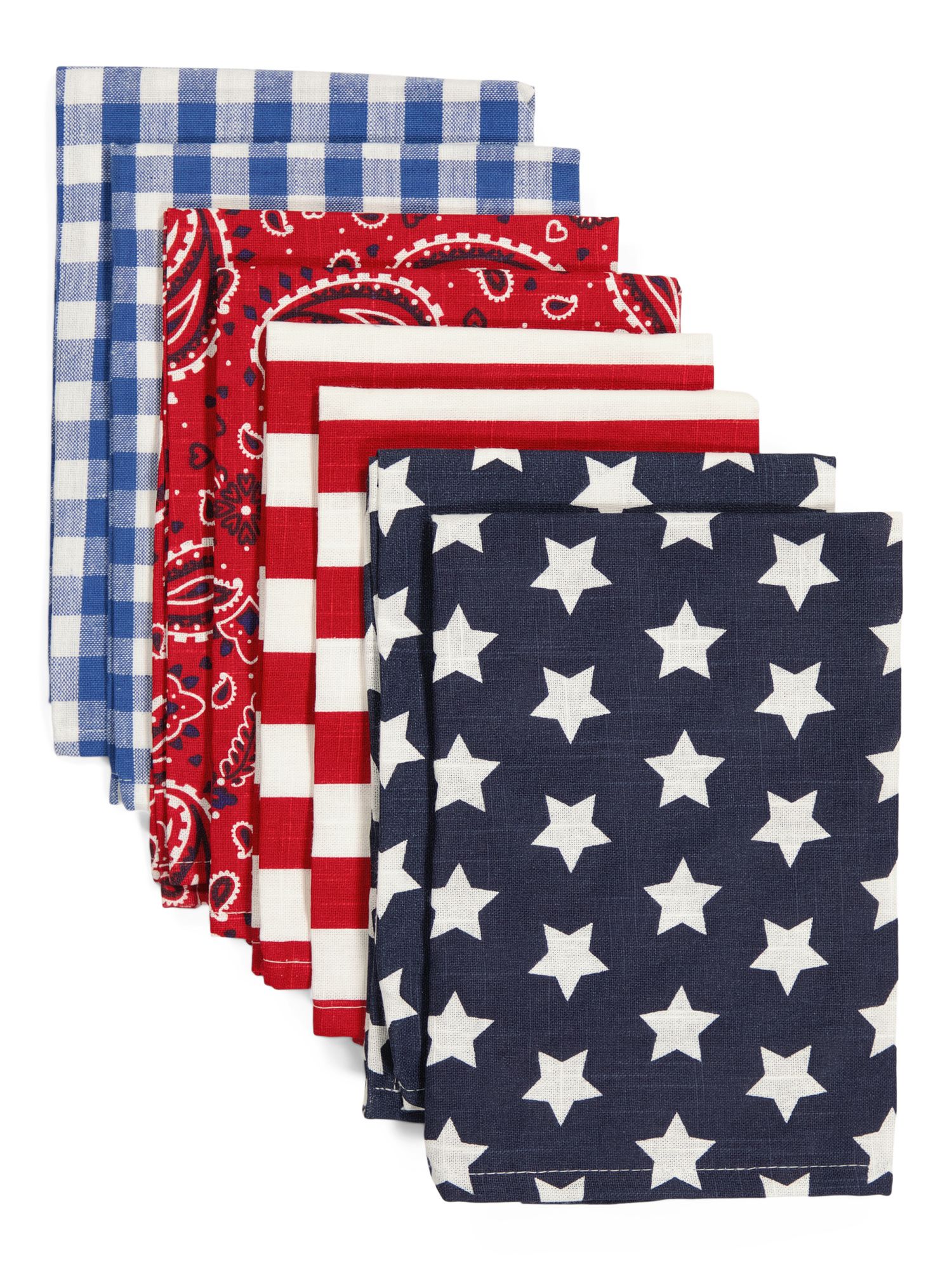 8pc 18x18 Bandana Napkin Set | TJ Maxx