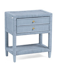 24x14x26 Rattan 2 Drawer Side Table | TJ Maxx
