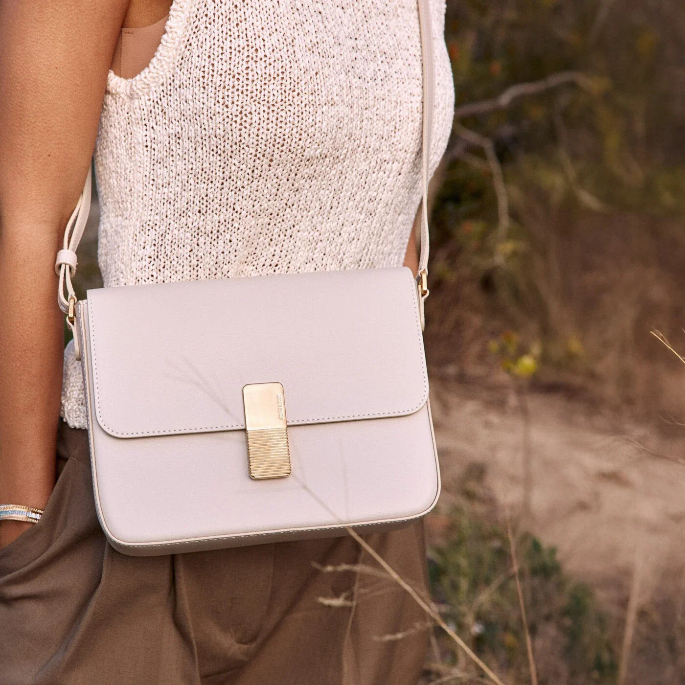 Monceau Gold Edition - Off White Box Leather | ATELIERS AUGUSTE