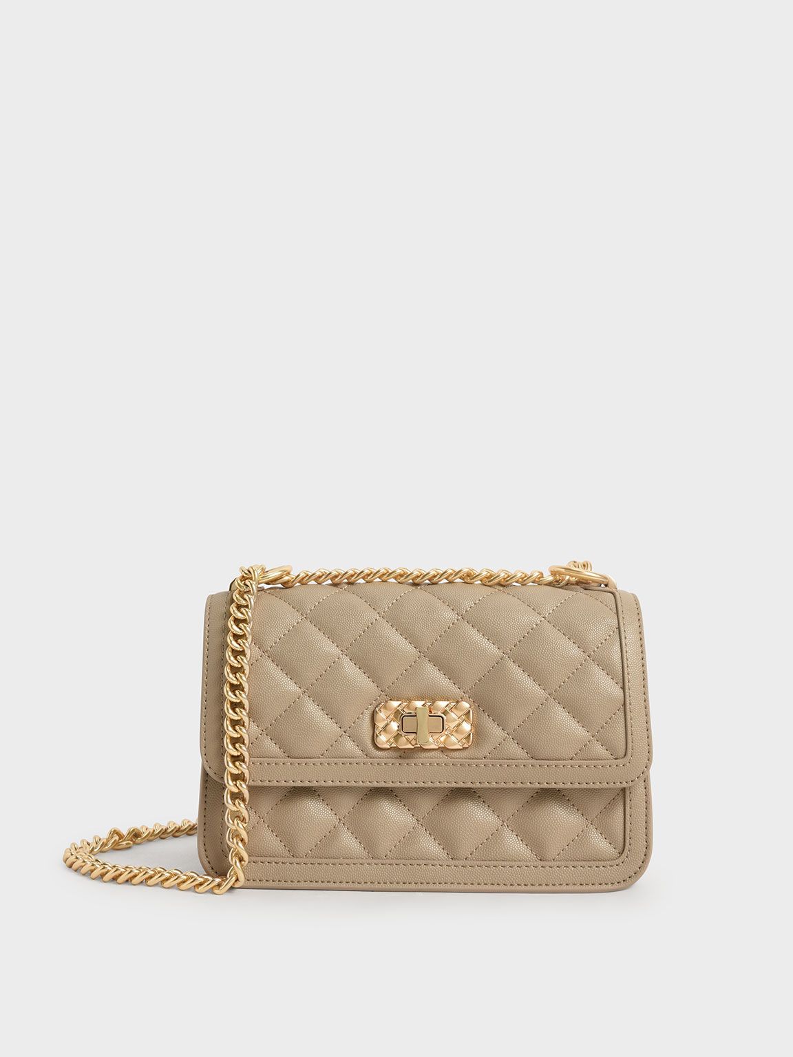 Micaela Quilted Chain Bag | Charles & Keith US