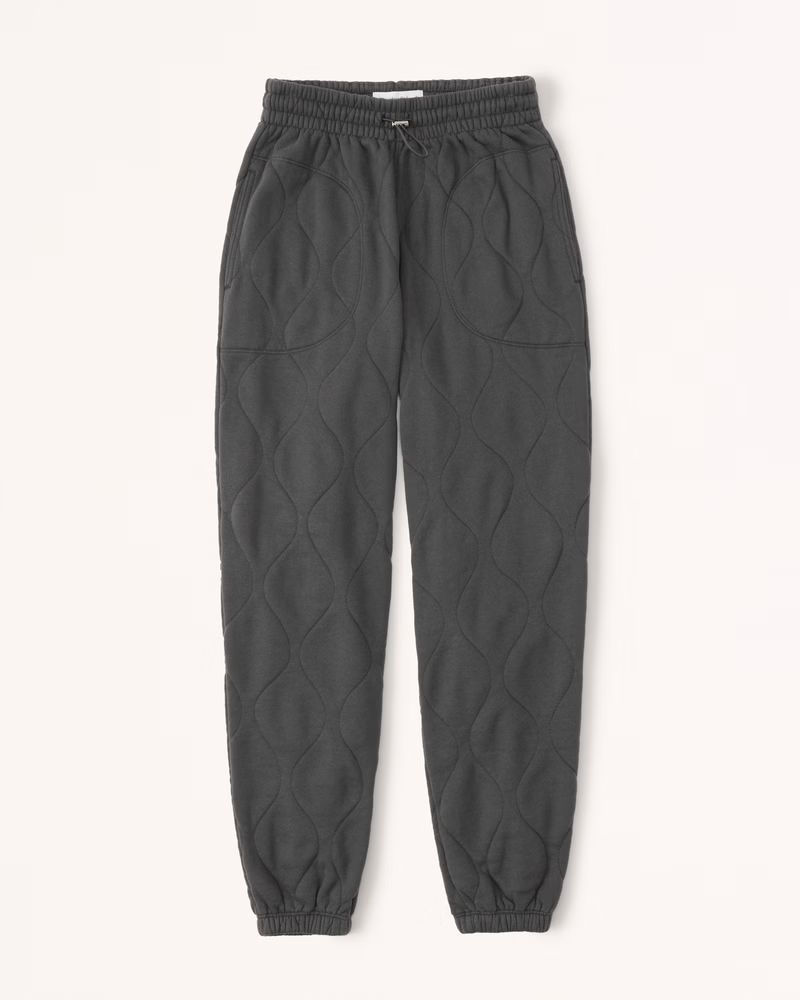 Women's Quilted Sunday Sweatpants | Women's Matching Sets | Abercrombie.com | Abercrombie & Fitch (US)